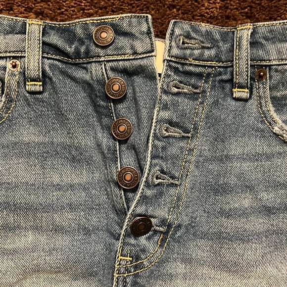 High Rise Jean Shorts - Picture 2 of 4